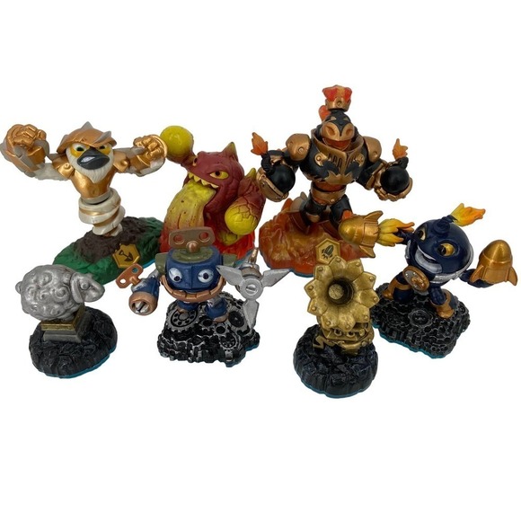 Skylander Swap Force Video Game Action Figures Lot of 7 Activision Blue Bases - Picture 1 of 6